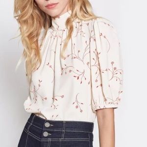 Joie Alfrie Botanical Print Blouse